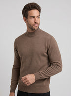 TRICOT GOLA ALTA ESSSENTIAL MARROM ZIGMA