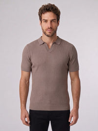 POLO V TRICOT MONACO MARROM ZIGMA