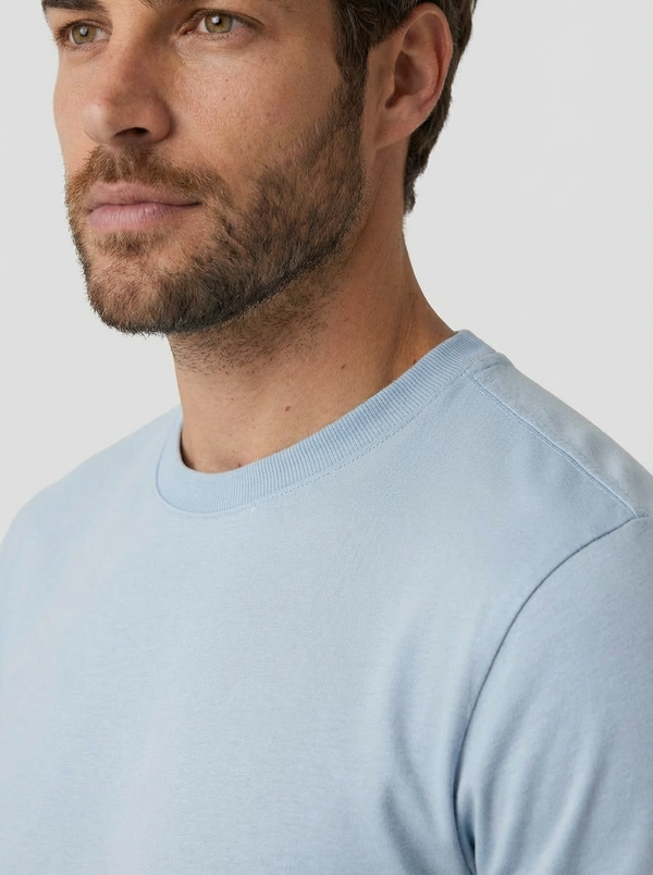 CAMISETA ESSENTIAL COTTON PREMIUM AZUL CLARO ZIGMA