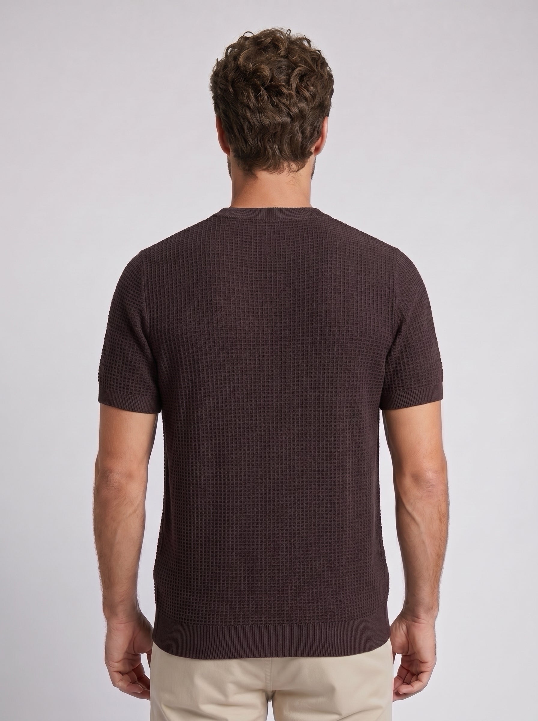 CAMISETA TRICO HONEY BELLAGIO MARROM ZIGMA