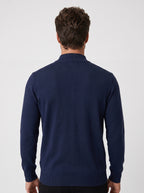 TRICOT GOLA ALTA ESSSENTIAL AZUL MARINHO ZIGMA