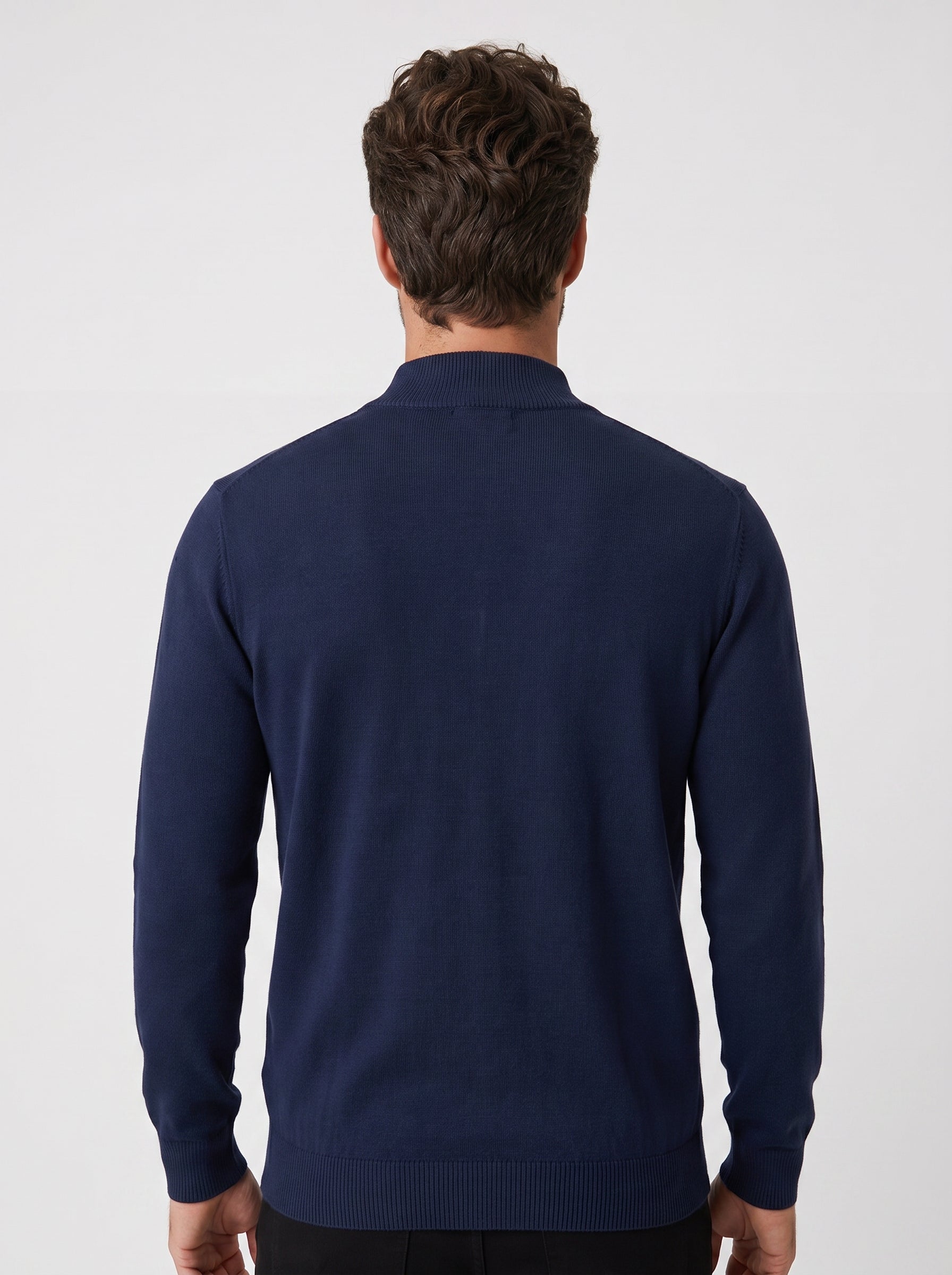 TRICOT GOLA ALTA ESSSENTIAL AZUL MARINHO ZIGMA