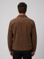 JAQUETA OVERSHIRT COTELÊ MARROM ZIGMA