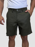 BERMUDA CAPRI PURO LINHO VERDE MUSGO ZIGMA