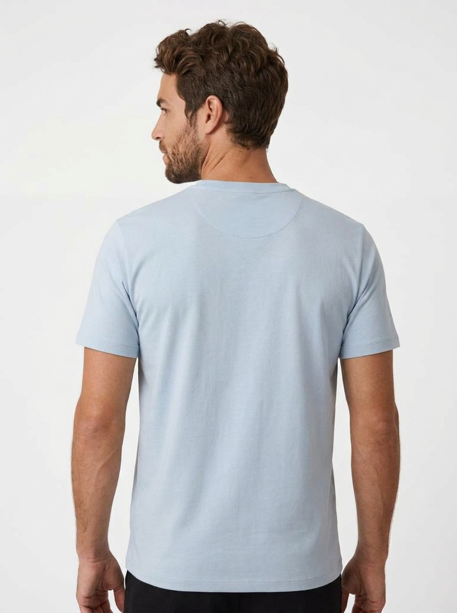 CAMISETA ESSENTIAL COTTON PREMIUM AZUL CLARO ZIGMA