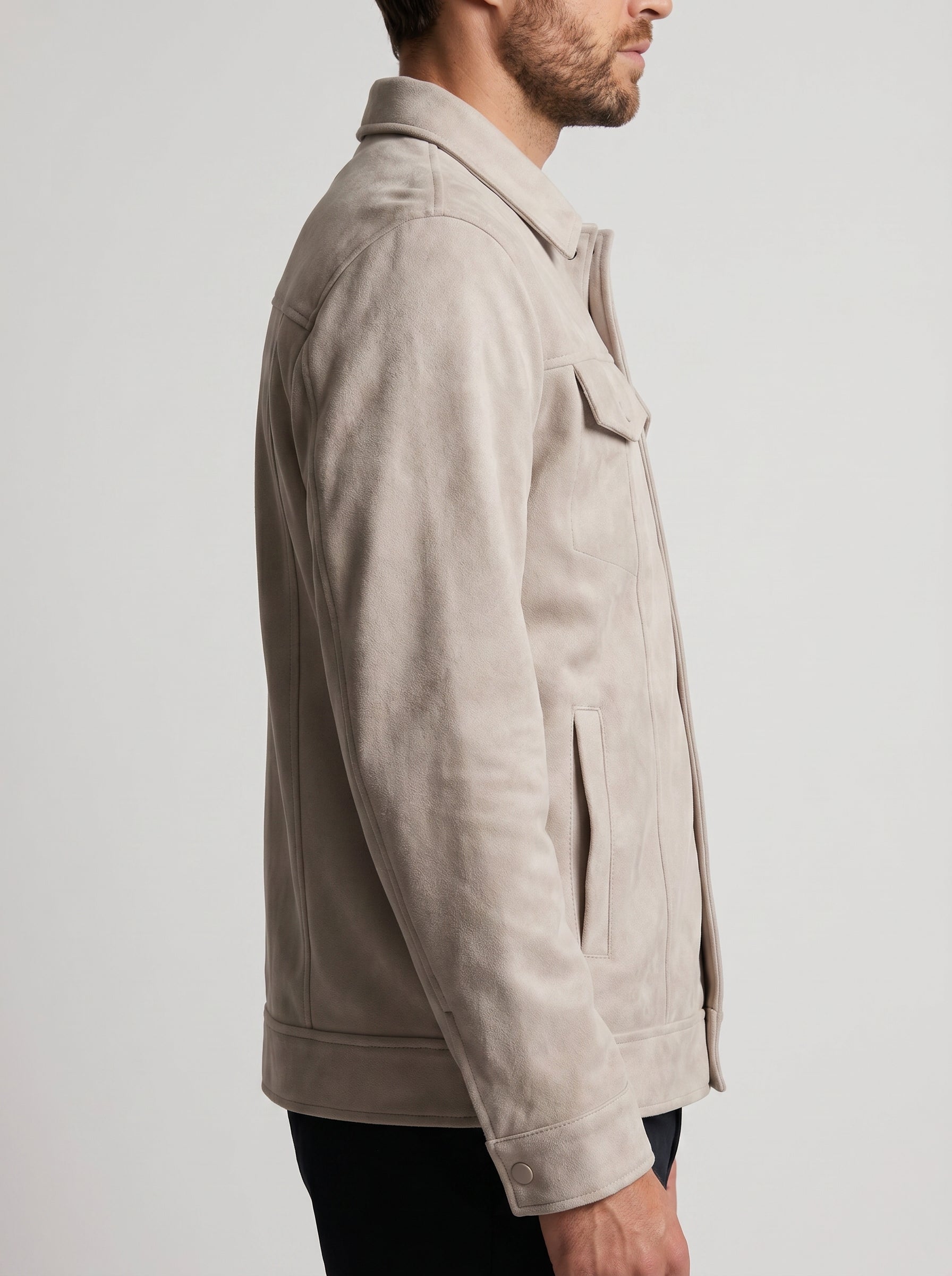 JAQUETA SUEDE SHERPA ASPEN OFF WHITE ZIGMA