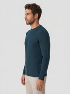 SUETER TRICOT CANELADO VERDE ZIGMA