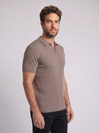 POLO V TRICOT MONACO MARROM ZIGMA