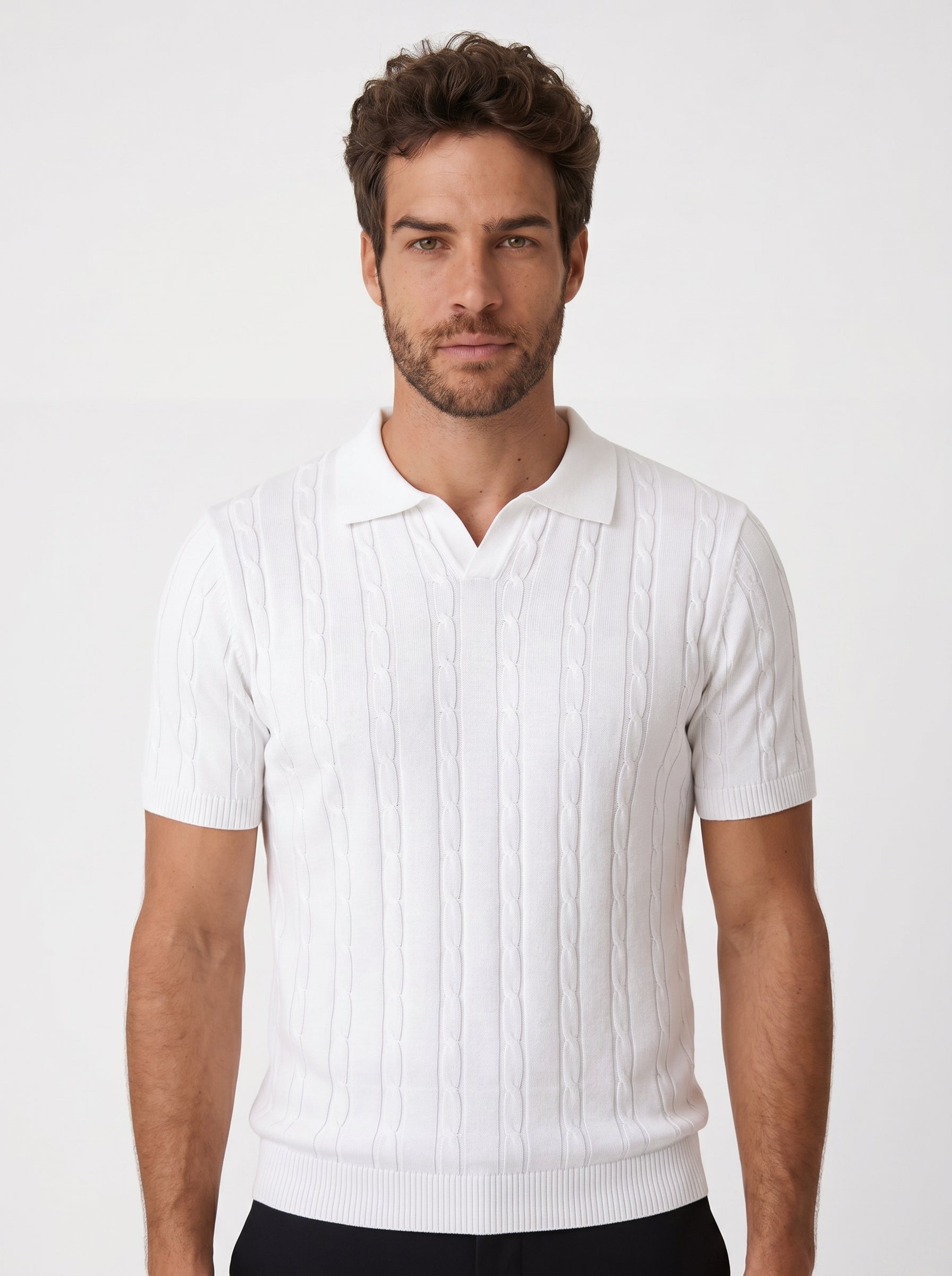 POLO RIVIERA V TRICOT BRANCA ZIGMA