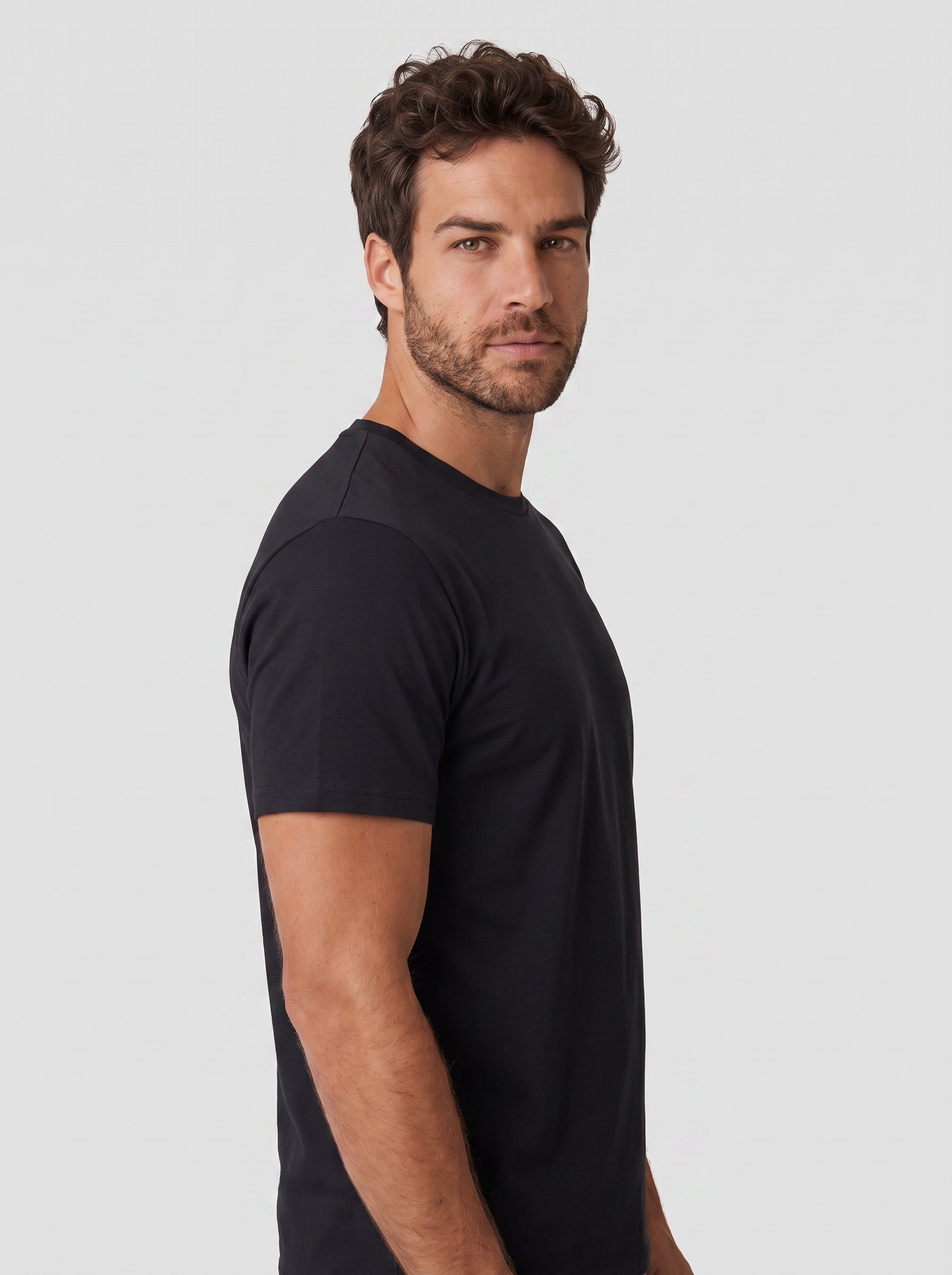 CAMISETA COTTON FLEX PRETA ZIGMA