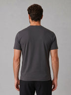 CAMISETA SUEDINE GOLA CRUZADA CHUMBO ZIGMA
