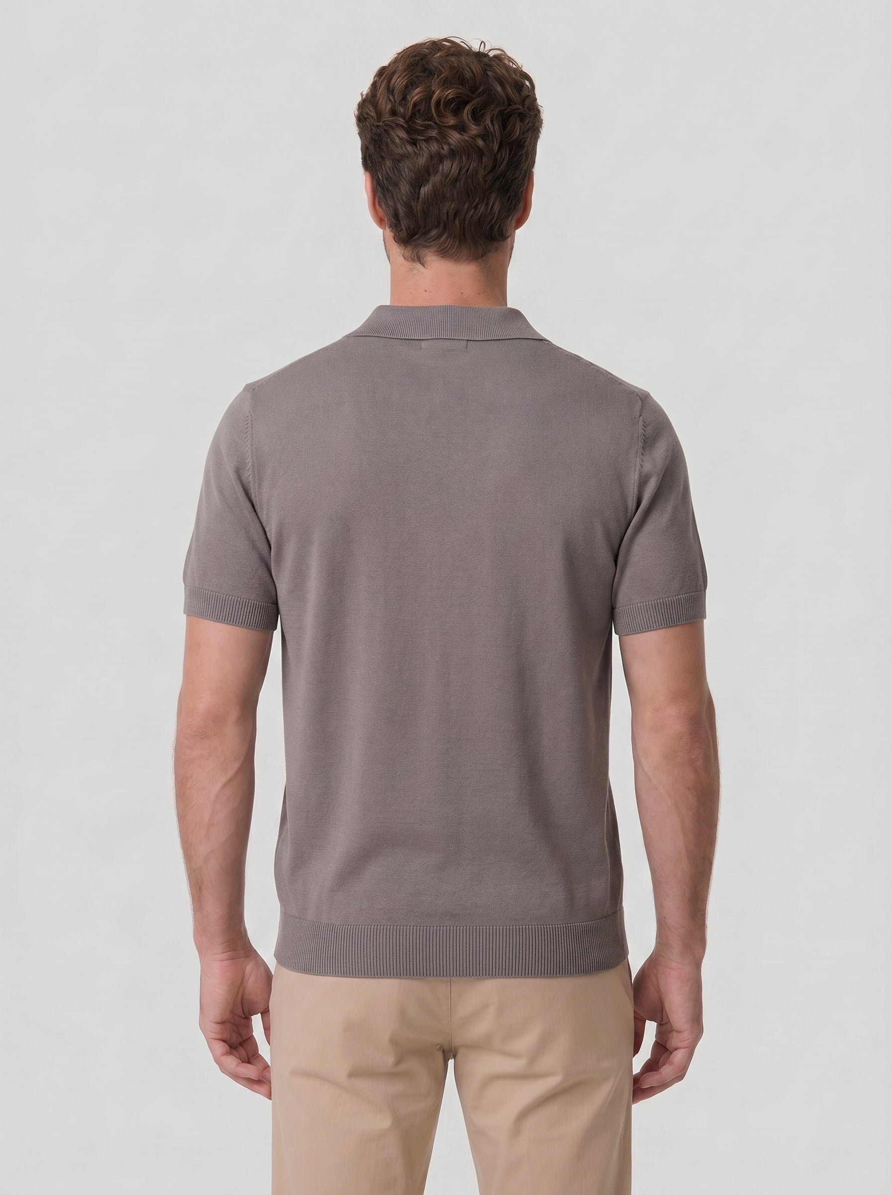POLO V TRICOT ITALIANO CAPUCCINO ZIGMA