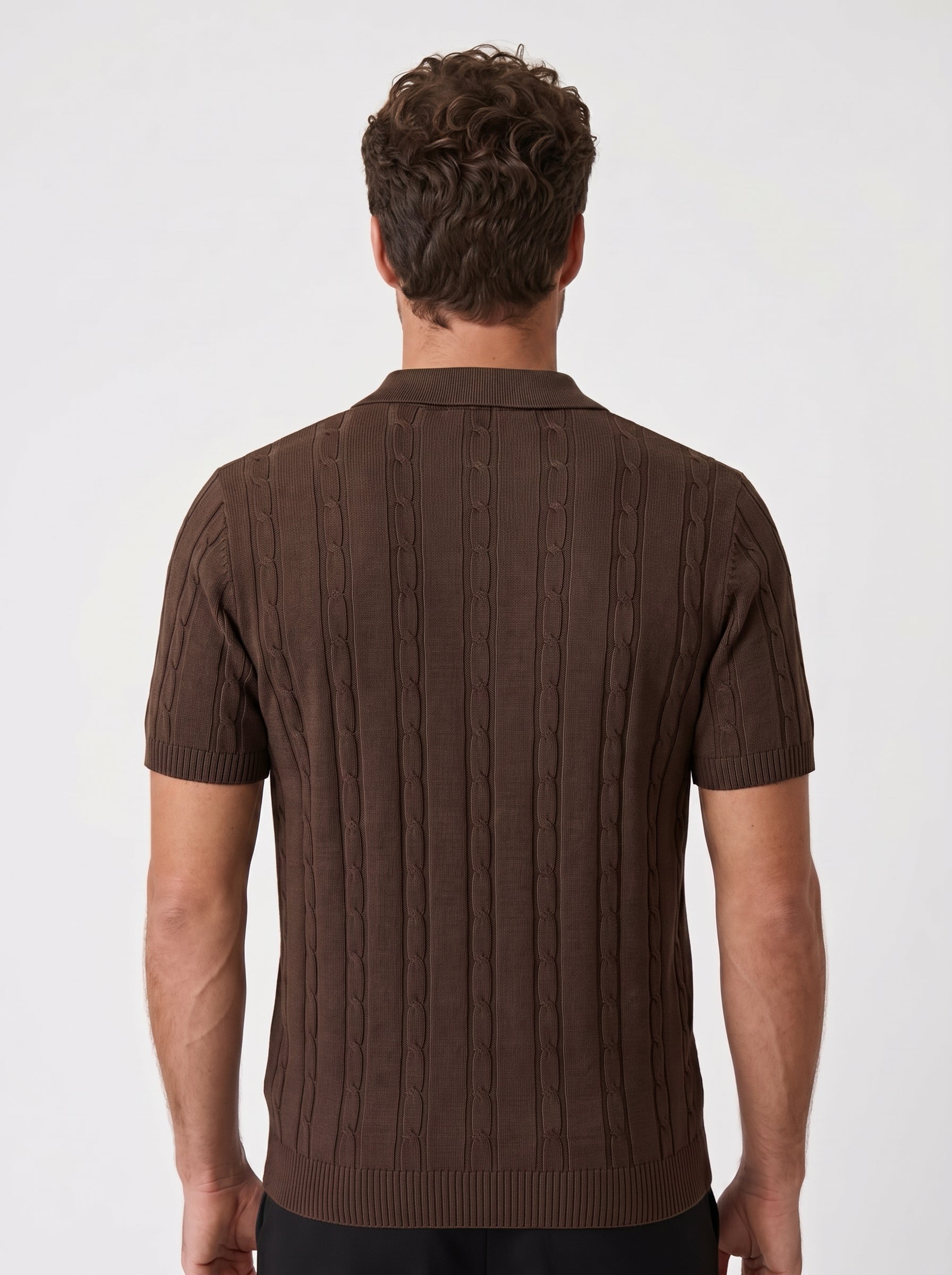 POLO RIVIERA V TRICOT MARROM ZIGMA