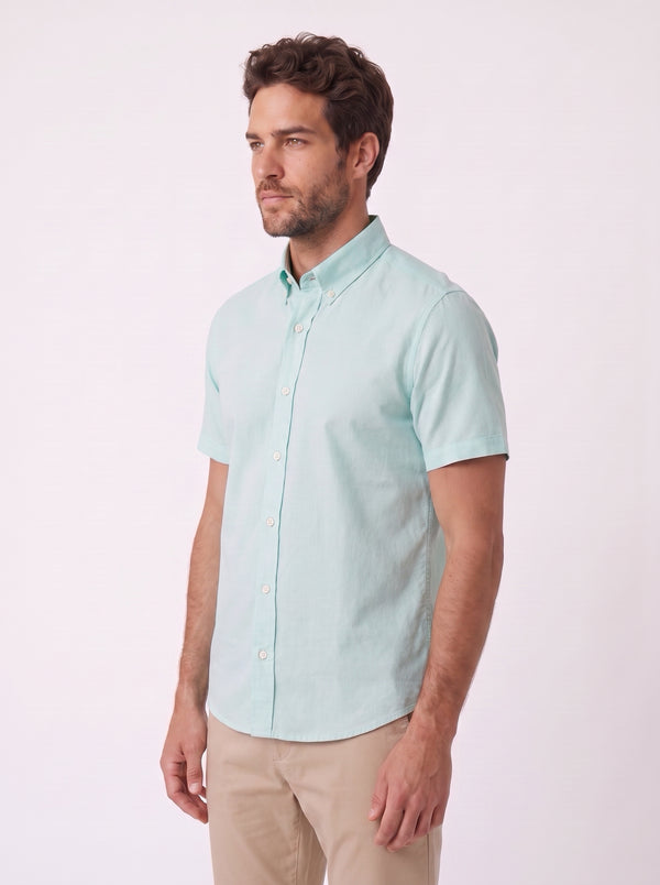 CAMISA M/C CAMBRIDGE OXFORD VERDE AGUA ZIGMA