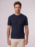 CAMISETA SLIM TRICOT PORTOFINO AZUL MARINHO ZIGMA