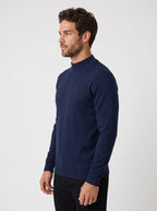 TRICOT GOLA ALTA ESSSENTIAL AZUL MARINHO ZIGMA