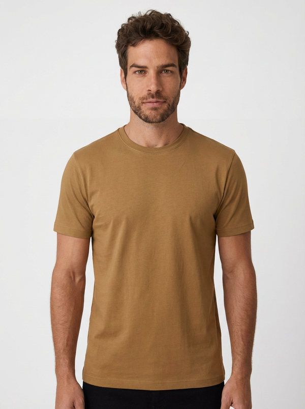 CAMISETA ESSENTIAL COTTON PREMIUM CARAMELO ZIGMA
