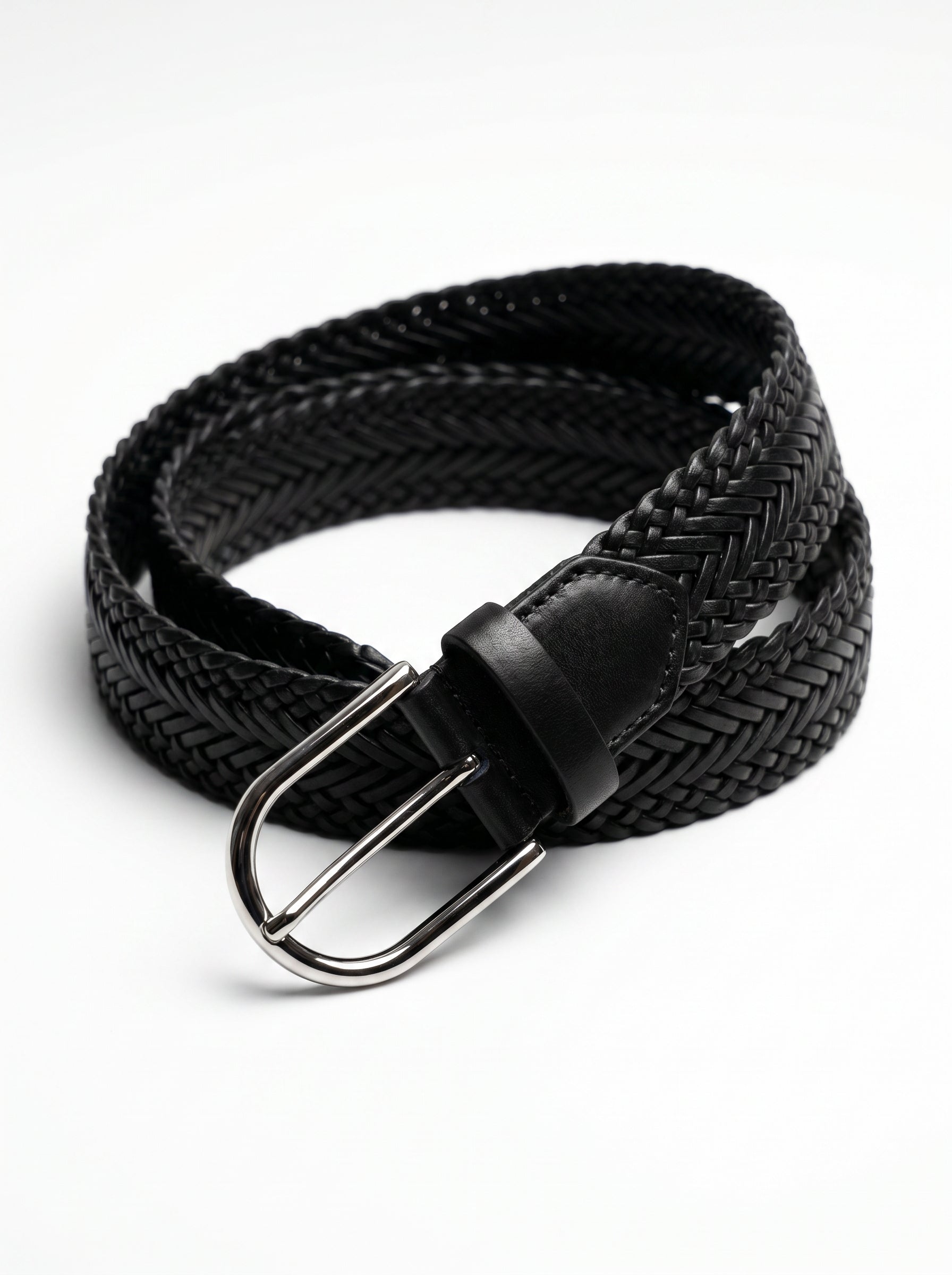 CINTO COURO TRANCADO PRETO ZIGMA
