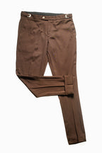 CALÇA ALF VIENA AJUSTE LATERAL MARROM ZIGMA