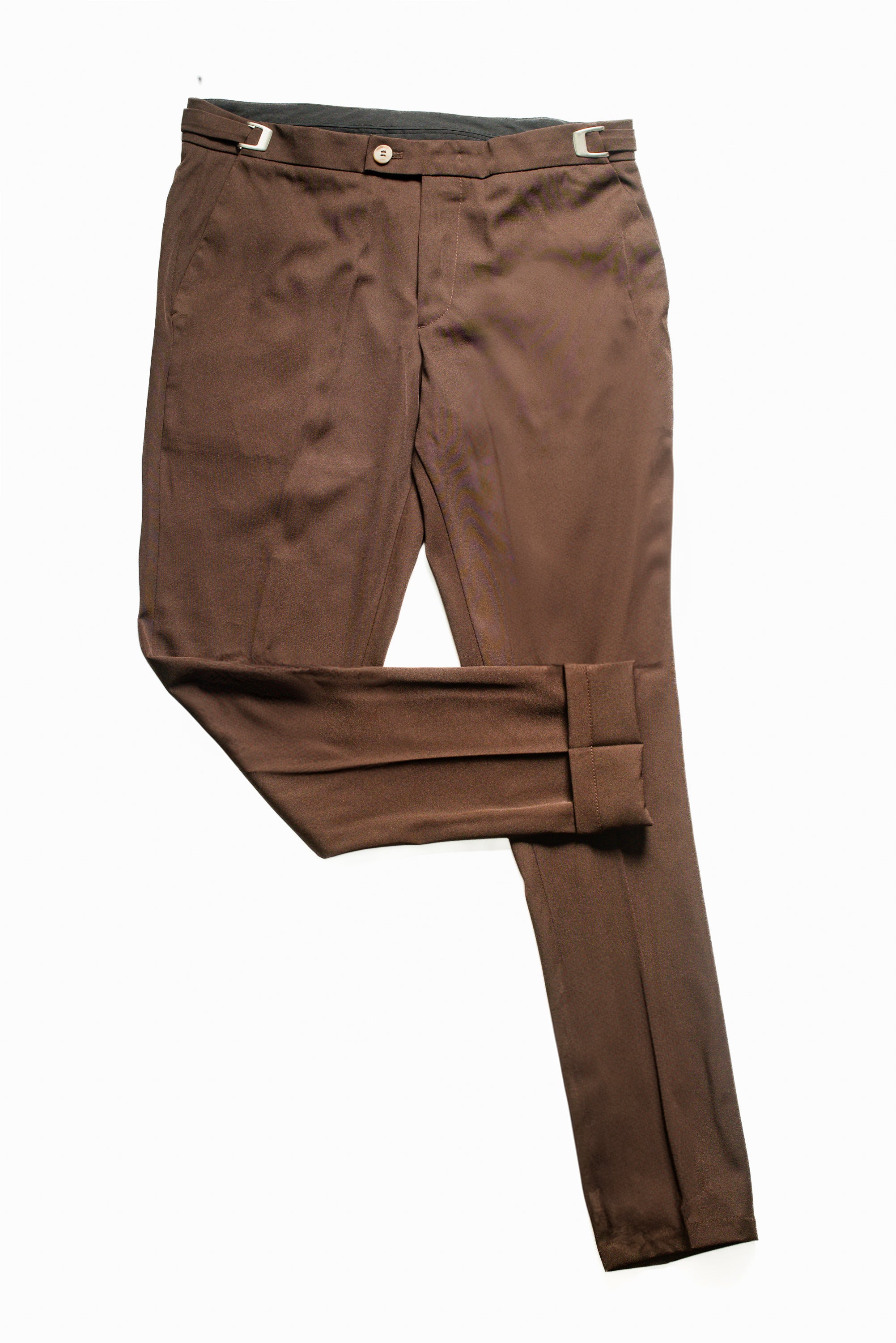 CALÇA ALF VIENA AJUSTE LATERAL MARROM ZIGMA