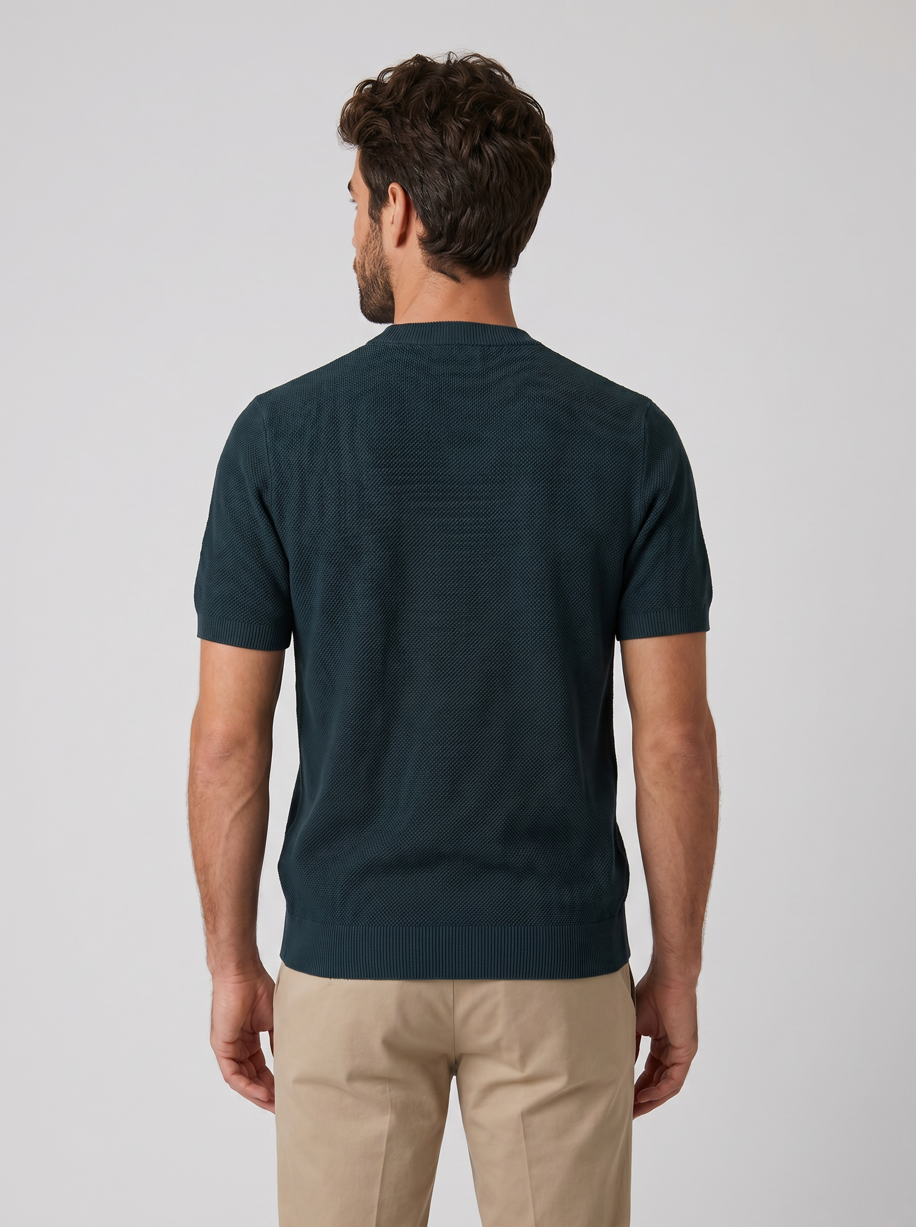 CAMISETA TRICOT KNIT VERDE ZIGMA