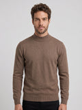 TRICOT GOLA ALTA ESSSENTIAL MARROM ZIGMA