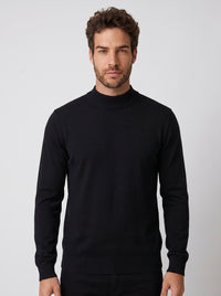 TRICOT GOLA ALTA ESSSENTIAL PRETO ZIGMA