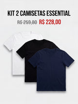 KIT 2 CAMISETAS ESSENTIAL