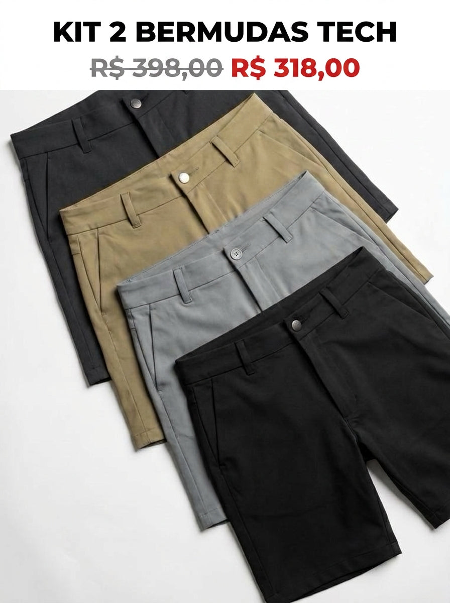 KIT 2 BERMUDAS TECH