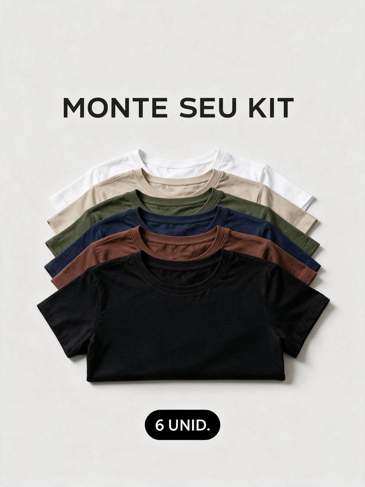 KIT 6 CAMISETAS ESSENTIAL