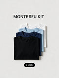 KIT 4 CAMISETAS ESSENTIAL