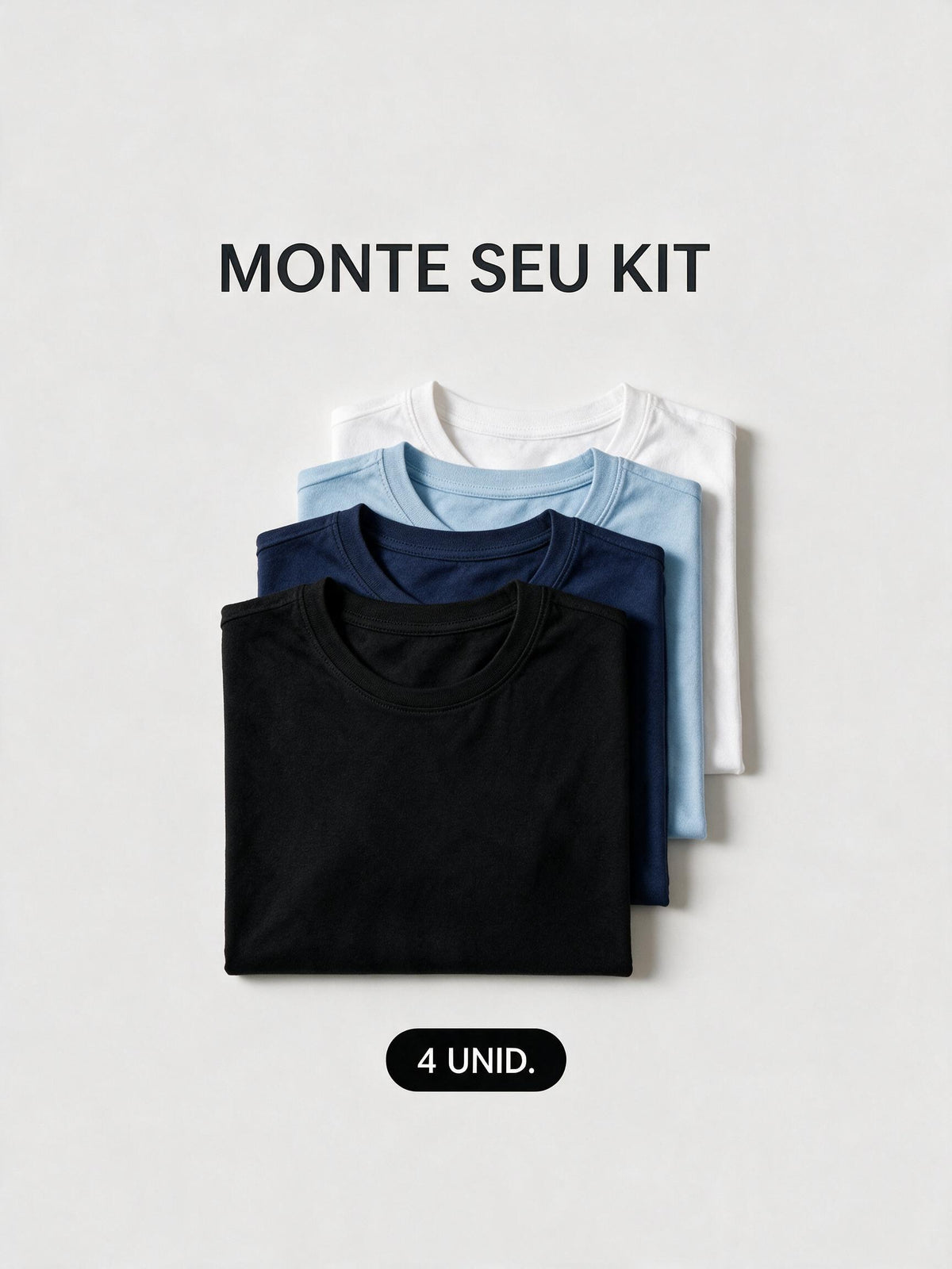 KIT 4 CAMISETAS ESSENTIAL