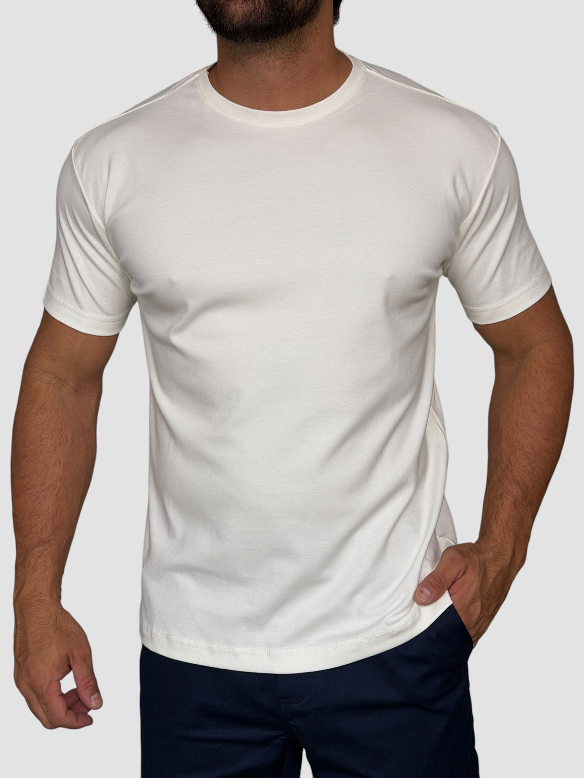 CAMISETA FIRENZE TOQUE SUEDE OFF WHITE ZIGMA