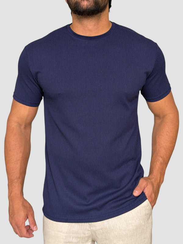 CAMISETA RAVELLO CANELADA CAQUI ZIGMA