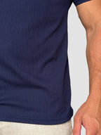 CAMISETA RAVELLO CANELADA CAQUI ZIGMA