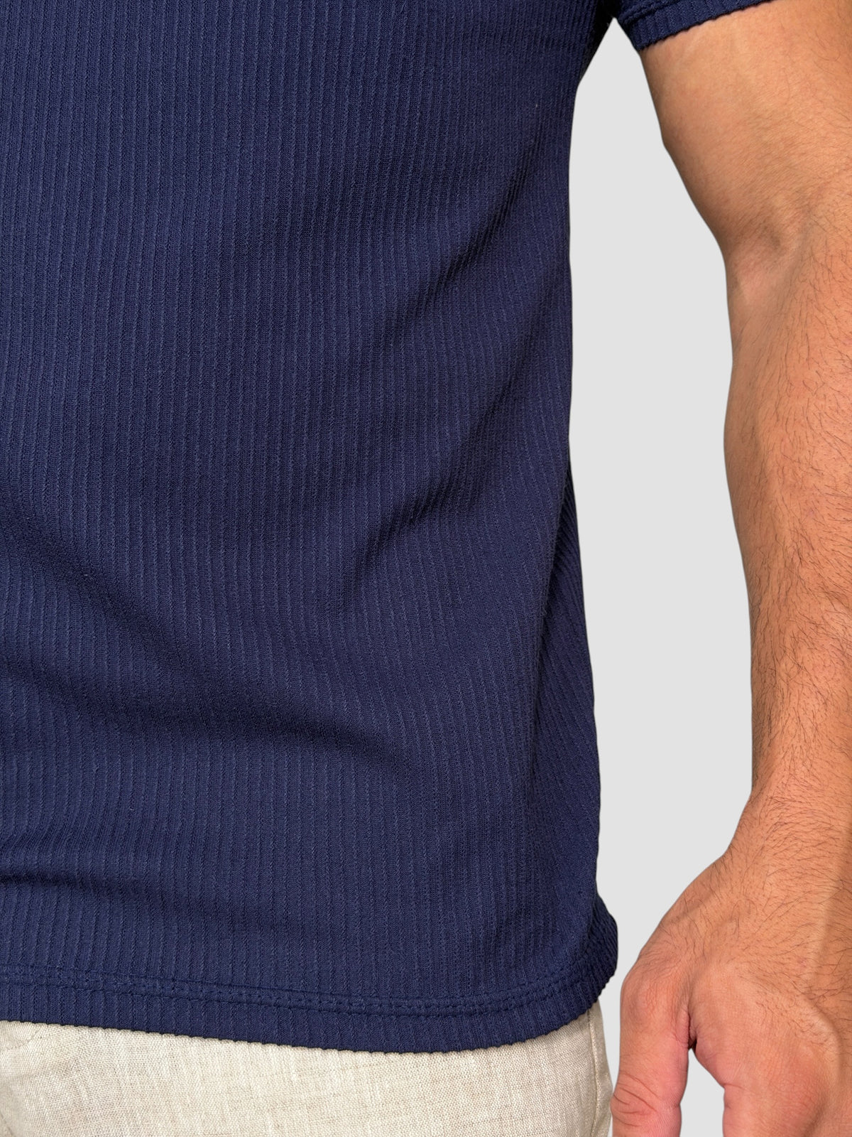 CAMISETA RAVELLO CANELADA CAQUI ZIGMA
