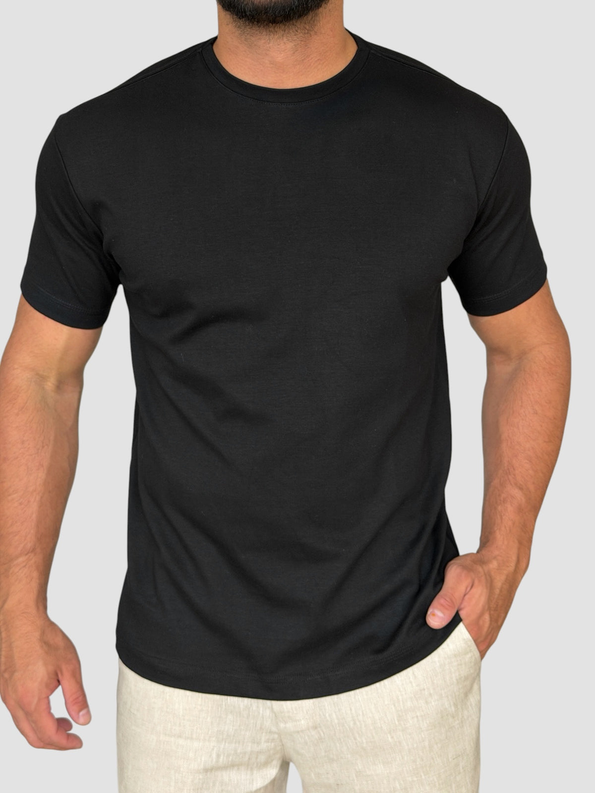 CAMISETA FIRENZE TOQUE SUEDE PRETO ZIGMA