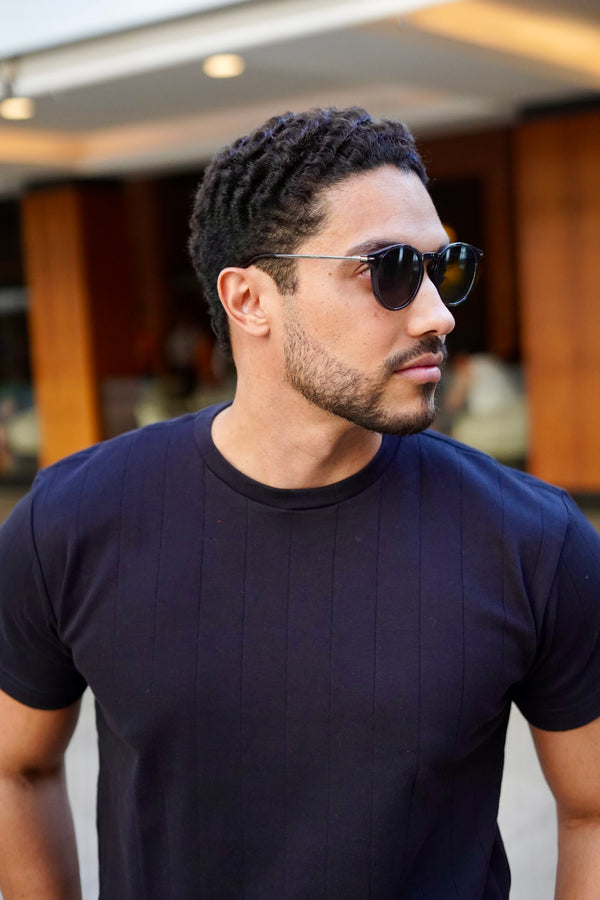 CAMISETA STRIPES FLOW PRETA ZIGMA