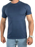 CAMISETA MALHAO GOLA MEDIA  AZUL MARINHO ZIGMA