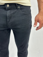 CALÇA MALONE STRECH SKINNY TOTAL BLACK DESTROY LEE