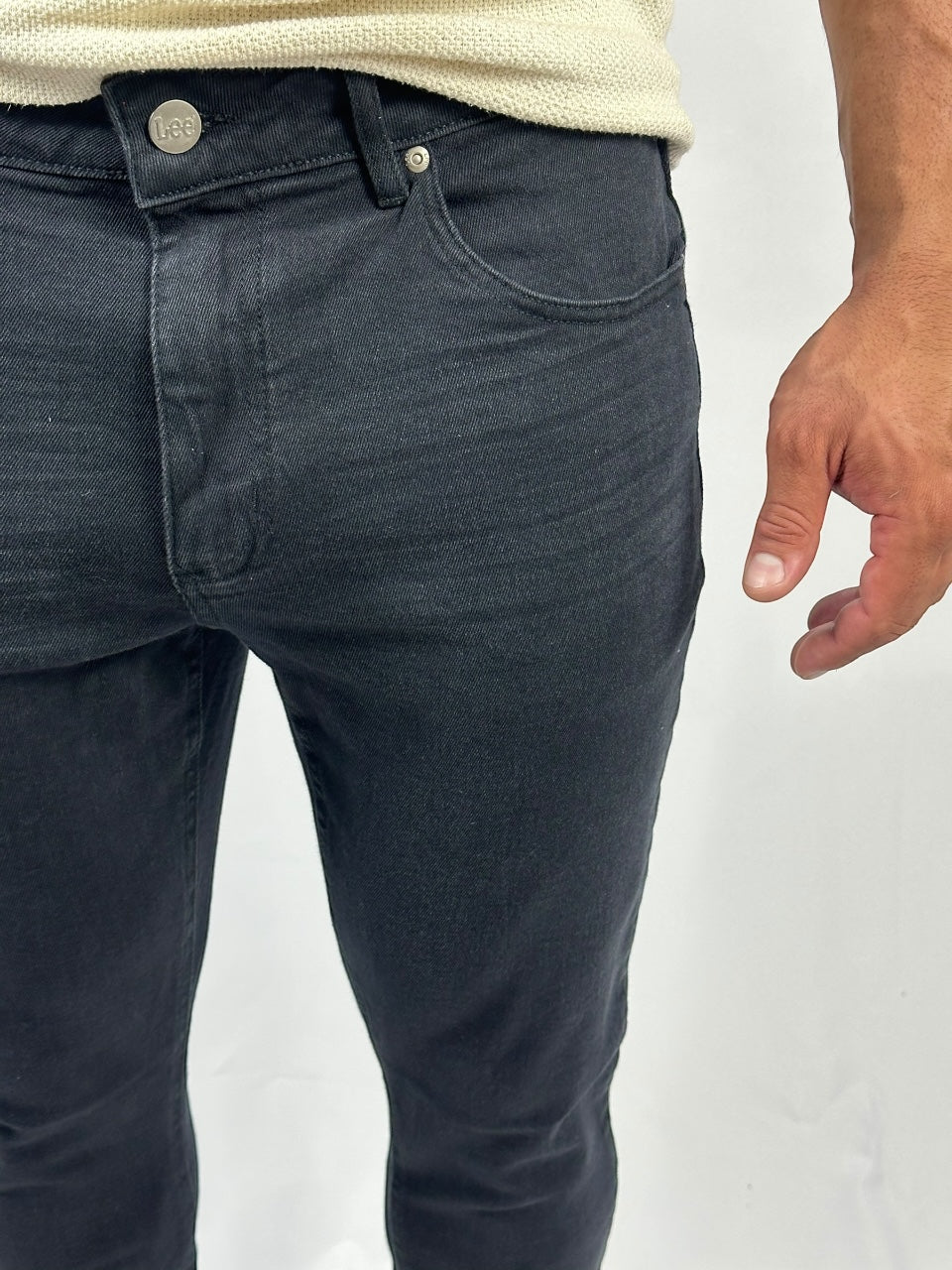 CALÇA MALONE STRECH SKINNY TOTAL BLACK DESTROY LEE
