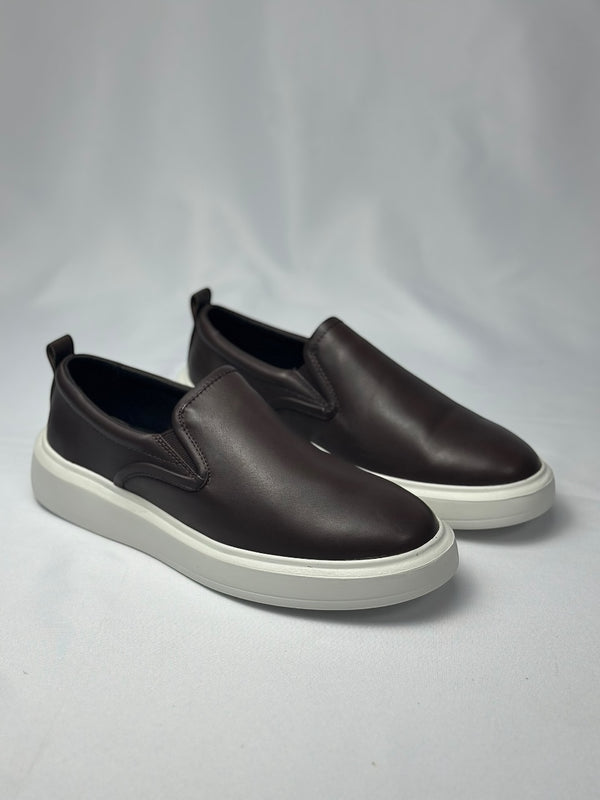 SLIP ON MILANO BROWN ZIGMA