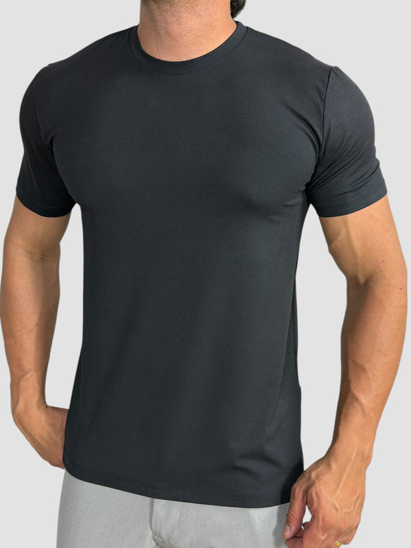 CAMISETA TECH MODAL PRETA ZIGMA