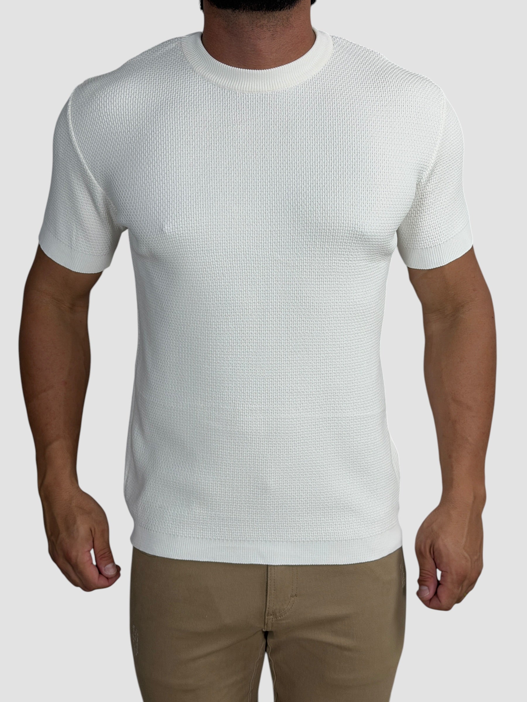 CAMISETA TRICO TEXTURE OFF WHITE ZIGMA