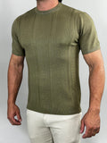 CAMISETA TRICOT MAJESTIC VERDE OLIVA  ZIGMA