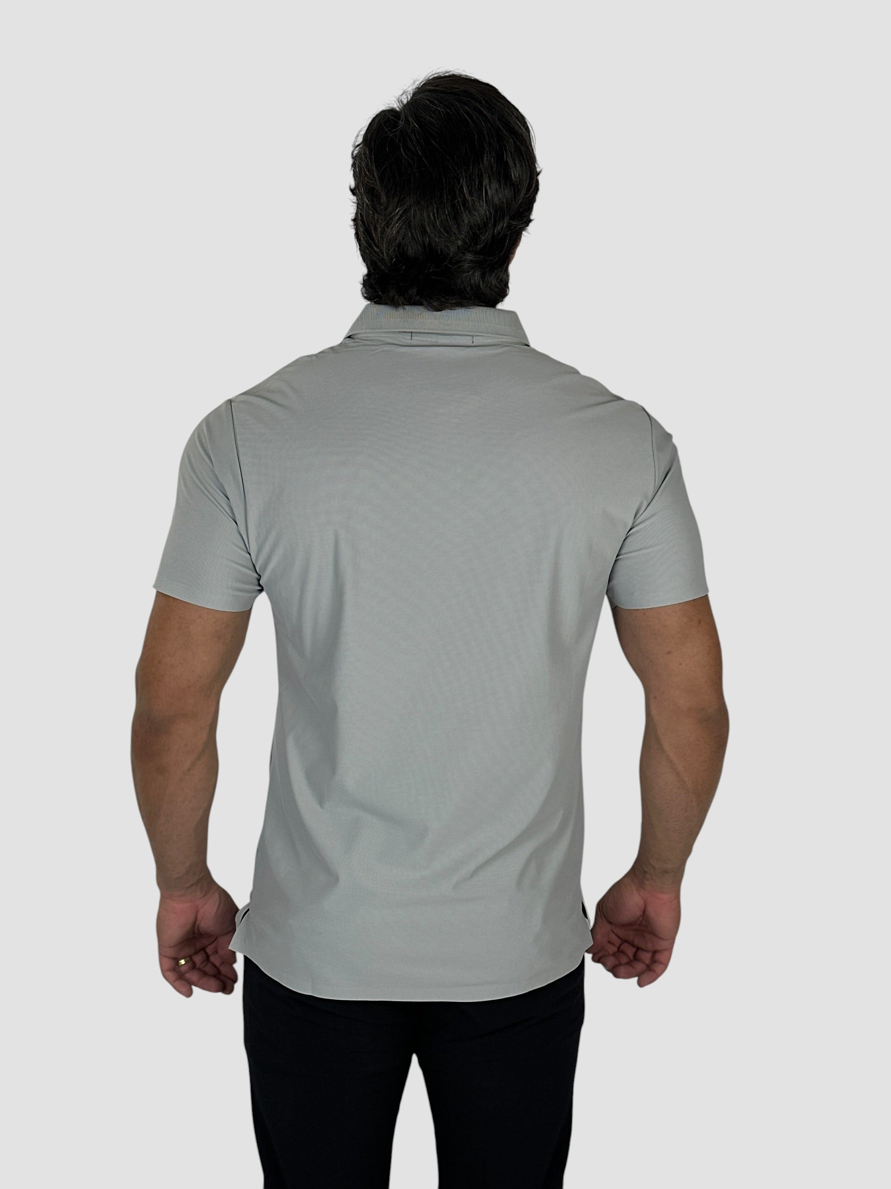 GOLA POLO TECH C/ZIPER CINZA ZIGMA