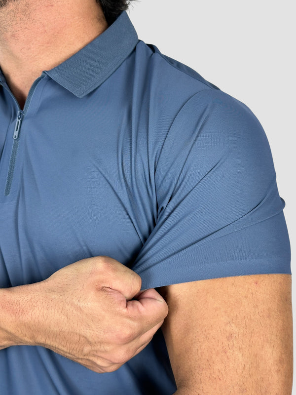 GOLA POLO TECH C/ZIPER AZUL ZIGMA