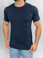 CAMISETA PIMA INTERLOCK AZUL MARINHO ZIGMA