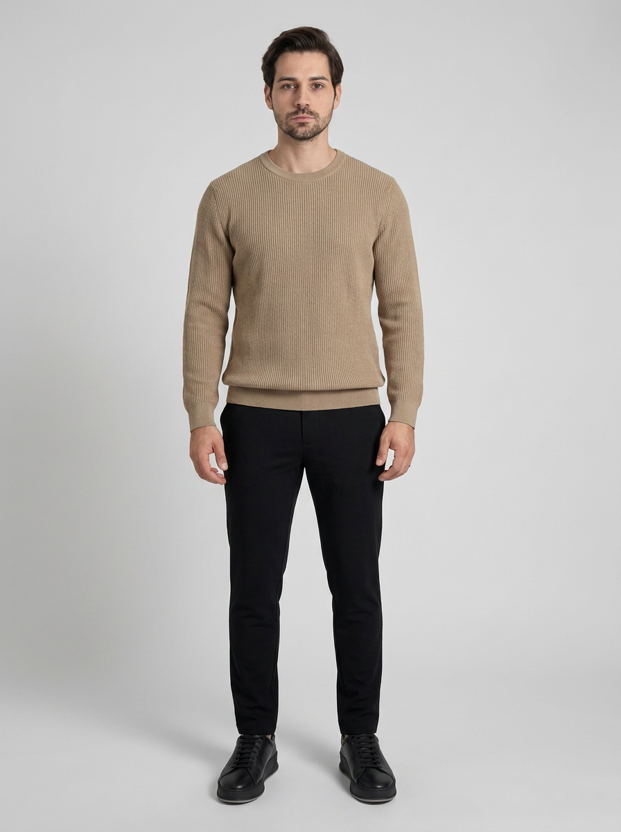 SUETER TRICO TEXTURE CAQUI ZIGMA