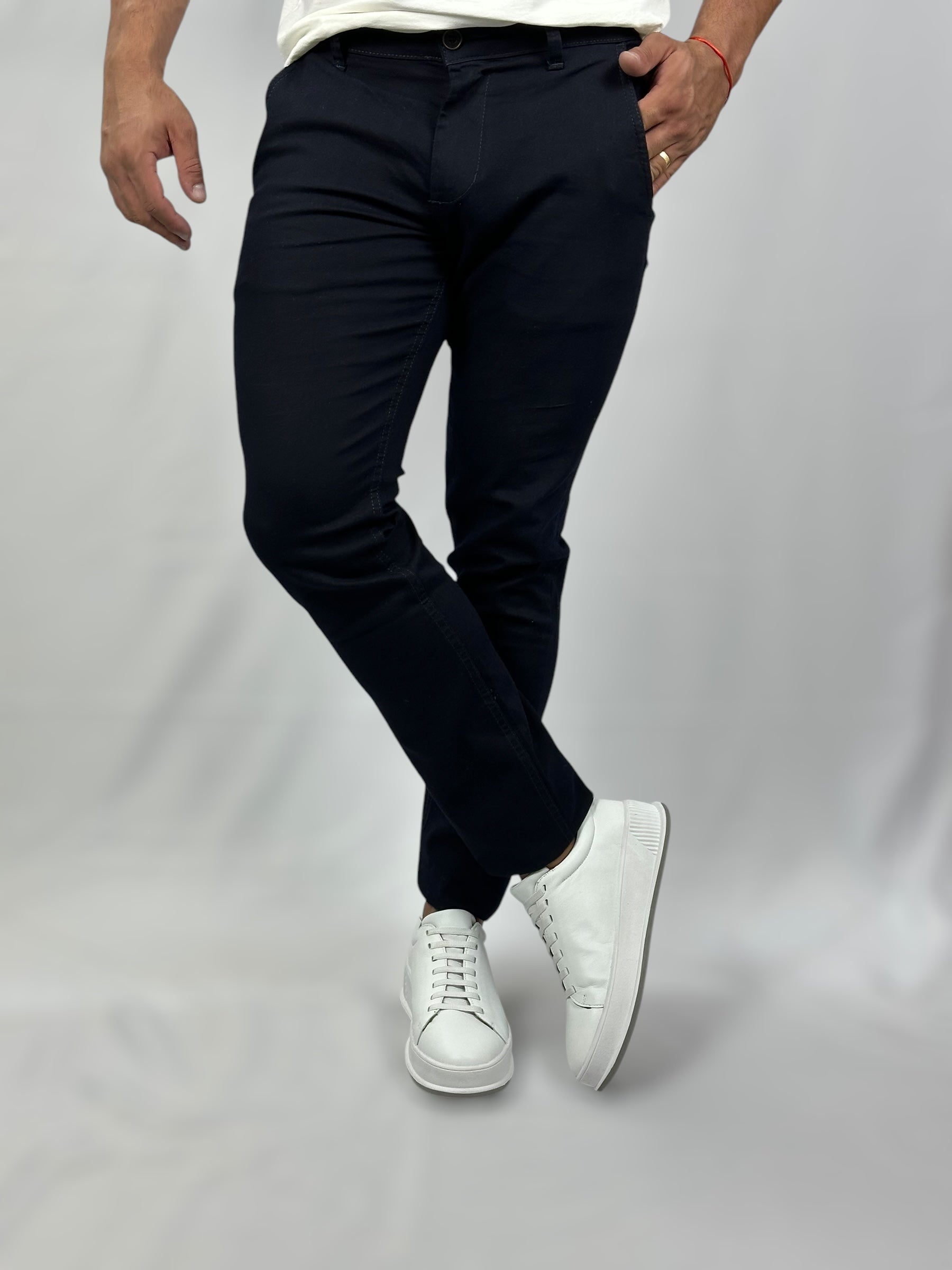CALÇA SLIM CHINO DENIM STRECH LUCY DARK STONE LEE